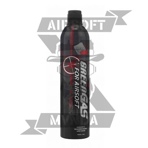 PUFF DINO GREEN GAS 12kg 600ml NEGRO