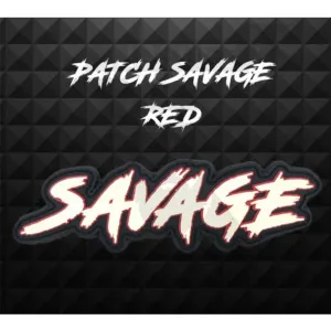 PARCHE 3D SAVAGE ROJO - Imagen 1