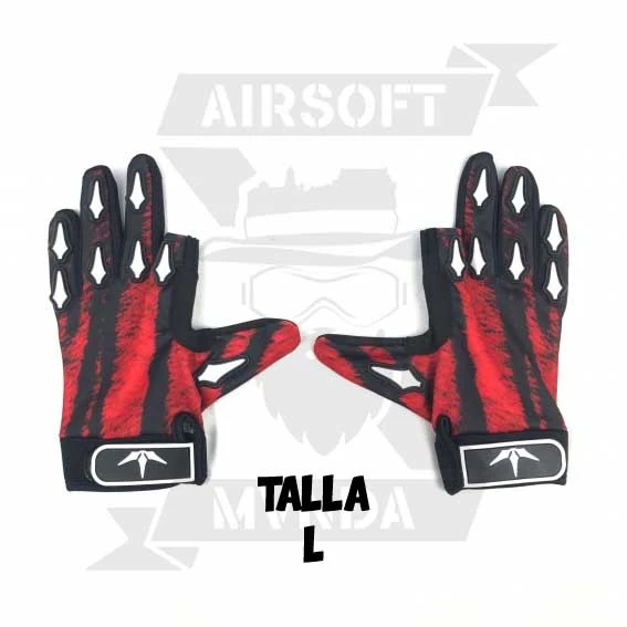 GUANTES SPEEDSOFT TIGER ROJO (L)