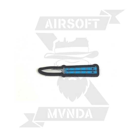 PARCHE 3D NAVAJA MARIPOSA AZUL